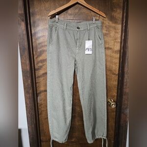 Zara green pants womens medium